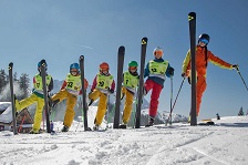 ski und snowboardschule gosau kinder gruppenbild gross